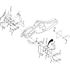 Tine Assembly for Husqvarna 500 RTT