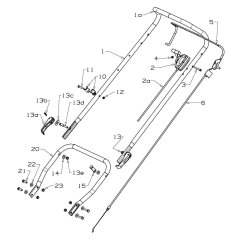 Handle Assembly for Masport 500AL