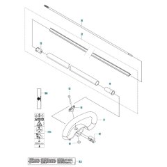 Shaft & Handle for Husqvarna 525iLXT