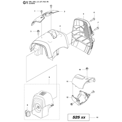 Cover Assembly for Husqvarna 525L