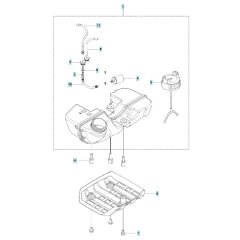 Fuel Tank Assembly for Husqvarna
