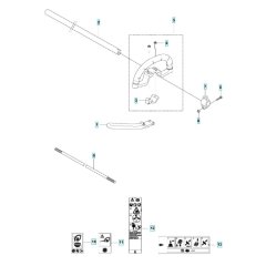 Shaft Assembly for Husqvarna 525 LS