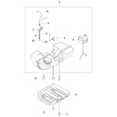 Fuel Tank Assembly for Husqvarna