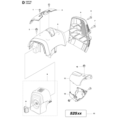 Cover Assembly for Husqvarna 525PT5S