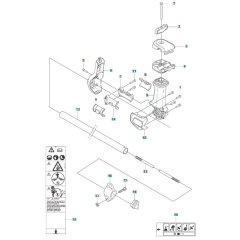Shaft Assembly for Husqvarna 525RX