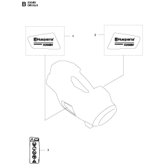 Decals Assembly for Husqvarna 530IBX