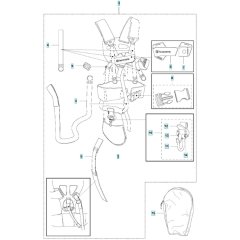 Harness for Husqvarna 535iRXT