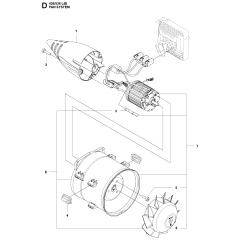 Fan Assembly for Husqvarna 535LIB