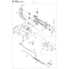 Throttle Controls for Husqvarna 543RBK