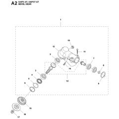 Bevel Gear Assembly for 545FXTAT