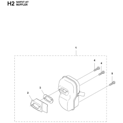 Muffler Assembly for Husqvarna