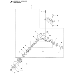 Bevel Gear Assembly for 545RX