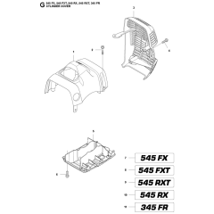 Cylinder Cover for Husqvarna 545RXT