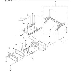 Frame for Husqvarna 546-EPOS