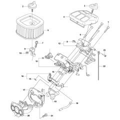 Carburettor & Air Filter for 576XP