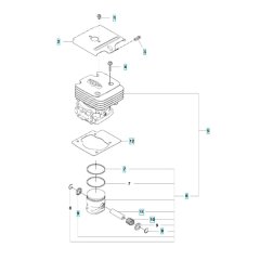 Cylinder Assembly for Husqvarna