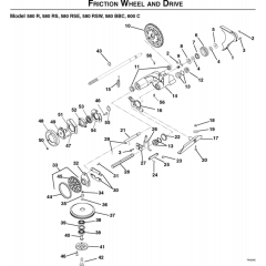 Drive Assembly for Husqvarna 580 RSE