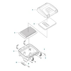Air Filter for Husqvarna 590BTS