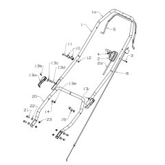Handle Assembly for Masport 625AL