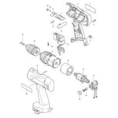 Makita 6337D Drill Assembly