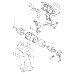 Makita 6347D Drill Assembly