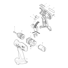 Assembly for Makita 6390D Drill