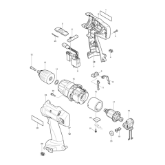 Makita 8414D Drill Assembly