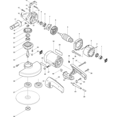 Makita 9027 Angle Driver Assembly