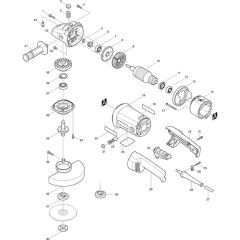 Makita 9067 Angle Driver Assembly