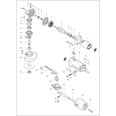 Makita 9522NB Main Assembly
