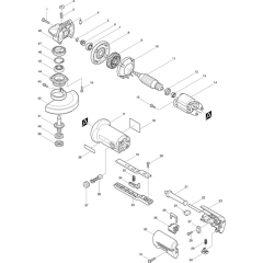 Makita 9527PB Main Assembly