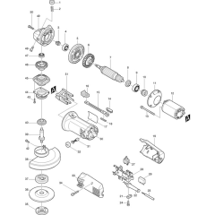 Main Assembly for Makita 9541