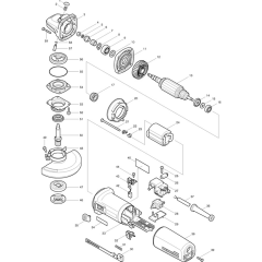 Makita 9565 Angle Grinder Assembly