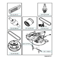 Husqvarna CTH 194 Accessories