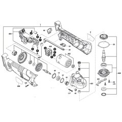 Angle Grinder Assembly for Bosch
