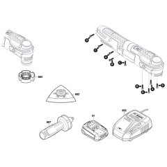 Tool Assembly for Bosch AdvancedMulti 18