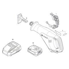 Bosch Reciprocating Saw Assembly