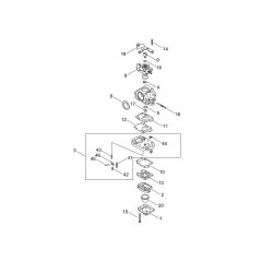 Carburettor for Shindaiwa AH243S-LW