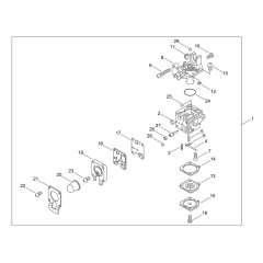 Carburettor for Shindaiwa AH265S-HD