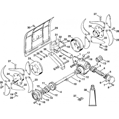 Stihl BC 40 Cultivator Assembly
