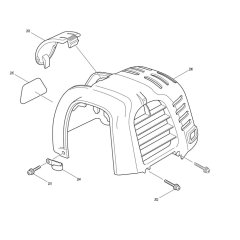 Cover Assembly for Makita BCX2510