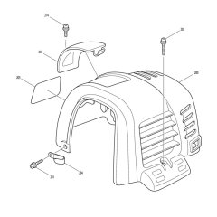 Cover Assembly for Makita BCX3400