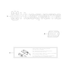 Husqvarna BD Series Decals