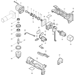 Makita BDA341 Assembly