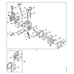 Carburetor for Stihl BG 85