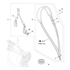 Harness Assembly for Stihl BGA 250