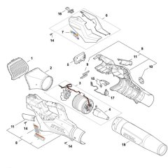 Main Assembly for Stihl BGA 50