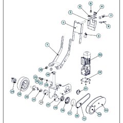 Drive Assembly for BLASTRAC 1-10DS