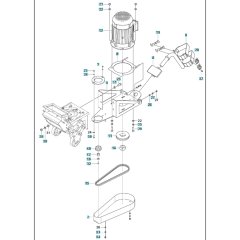 Motor Assembly for BLASTRAC 1-10DS