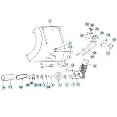 Drive Assembly for BLASTRAC 2-48DS